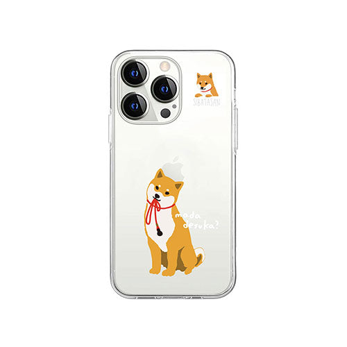 abbi FRIENDS 公式ライセンス品 しばたさんソフトクリアケース for iiPhone 14 Pro お散歩まだですか? 背面カバー型 ABF24229i14P