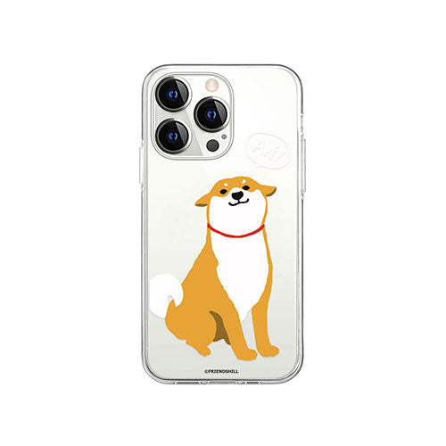 abbi FRIENDS 公式ライセンス品 しばたさんソフトクリアケース for iiPhone 14 Pro おしゃべりしばたさん 背面カバー型 ABF24230i14P