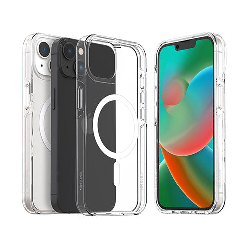 araree MagSafe対応クリアケース DUPLE for iPhone 14 クリア 背面カバー型 AR24671i14