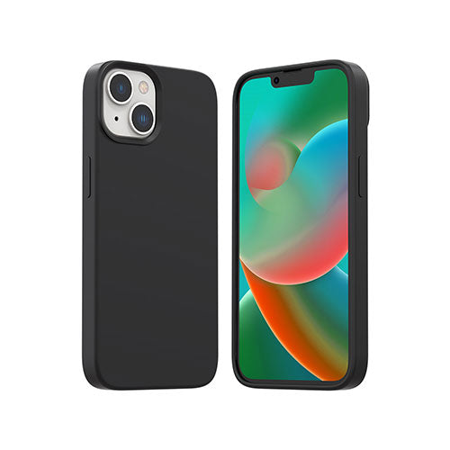 araree MagSafe対応シリコンケース TYPOSKIN for iPhone 14 ブラック 背面カバー型 AR24672i14BK