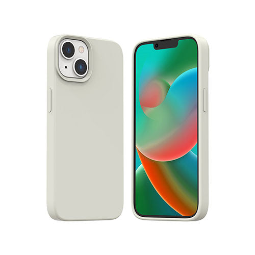araree MagSafe対応シリコンケース TYPOSKIN for iPhone 14 ストーン 背面カバー型 AR24674i14ST