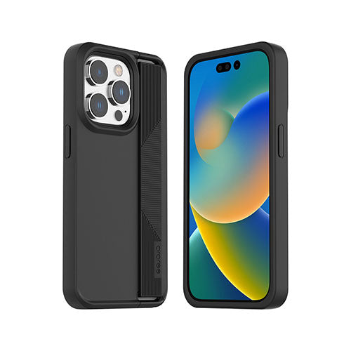 araree ハンドストラップケースBOAT for iPhone 14 Pro ブラック 背面カバー型 AR24681i14PBK
