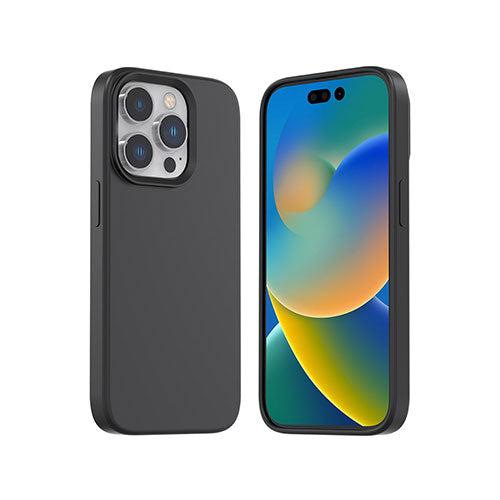 araree MagSafe対応シリコンケース TYPOSKIN for iPhone 14 Pro ブラック 背面カバー型 AR24687i14PBK