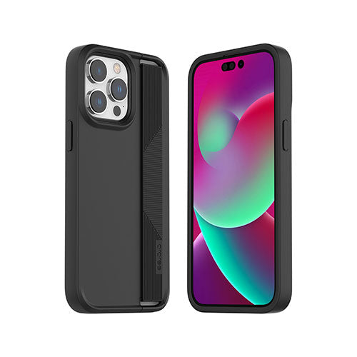 araree ハンドストラップケース BOAT for iPhone 14 Pro Max ブラック 背面カバー型 AR24701i14PMBK
