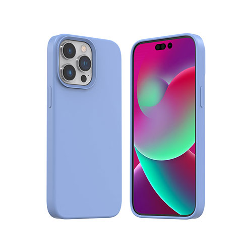 araree MagSafe対応シリコンケース TYPOSKIN for iPhone 14 Pro Max シエラブルー 背面カバー型 AR24707i14PMBL
