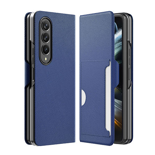 araree Galaxy Z Fold 4 カードスロット付きBonnet C Diary アッシュブルー AR24768GZFD3BL