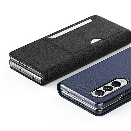 araree Galaxy Z Fold 4 カードスロット付きBonnet C Diary アッシュブルー AR24768GZFD3BL