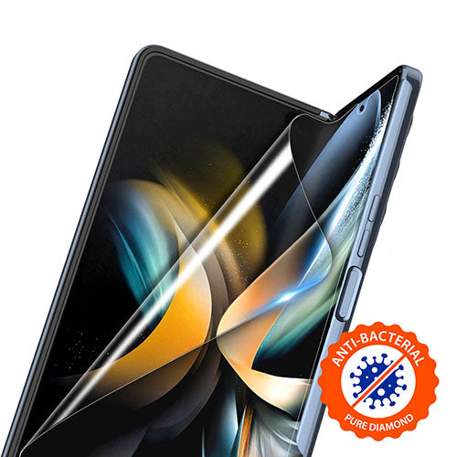 araree Galaxy Z Fold 4 全画面抗菌保護フィルム PURE DIAMOND(2枚入り) クリア AR24770GZFD3