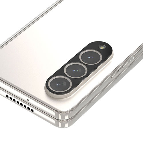 araree Galaxy Z Fold 4 C-SUB Core カメラ専用強化ガラスフィルム(2枚入り)ブラック AR24771GZFD3