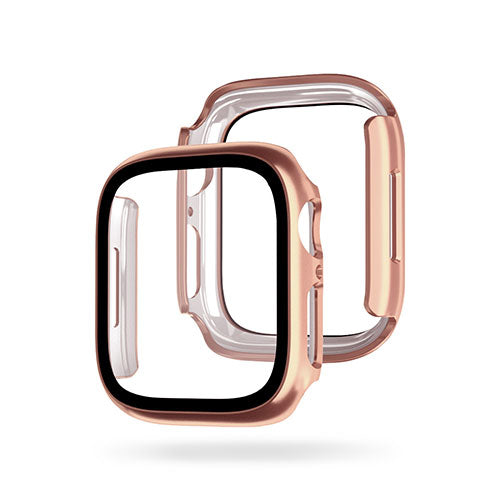 EGARDEN ガラスフィルム一体型ケースfor Apple Watch 41mm ローズゴールド EG24886AWRG