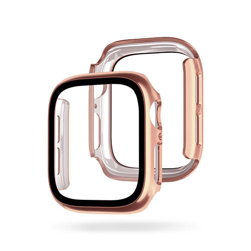 EGARDEN ガラスフィルム一体型ケースfor Apple Watch 40mm ローズゴールド EG24890AWRG