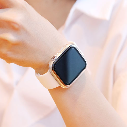EGARDEN ガラスフィルム一体型ケースfor Apple Watch 40mm クリア EG24891AWCL