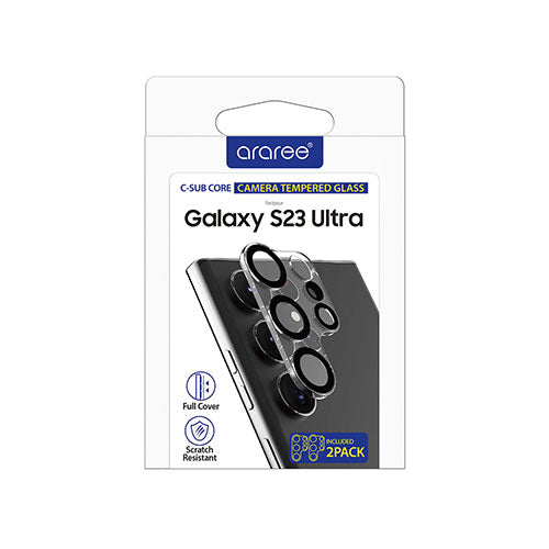 araree アラリー Galaxy S23 Ultra カメラ専用強化ガラスフィルム C-SUB CORE (2枚入り) AR25114S23U