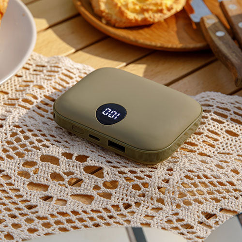 Coolean クーリーン USB充電式カイロ・バッテリー あったかPOMI カーキ MS-CL286KH