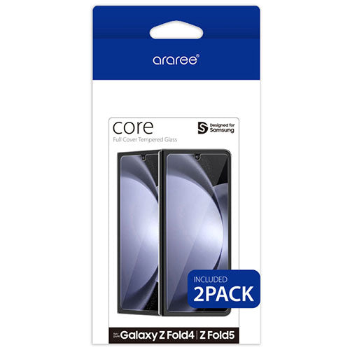 araree CORE フロントディスプレイ用強化ガラス for Galaxy Z Fold 5 (2枚入り) AR25271GZFD5