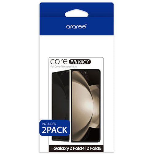 araree CORE のぞき見防止 強化ガラスフィルム for Galaxy Z Fold 5 (2枚入り) AR25272GZFD5