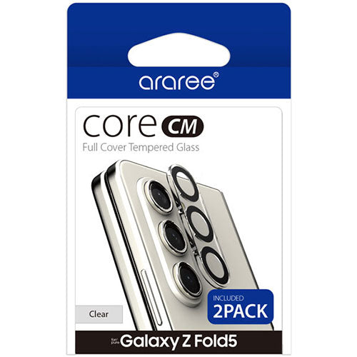 araree CORE CM カメラ専用強化ガラスフィルム for Galaxy Z Fold 5 (2枚入り) AR25273GZFD5