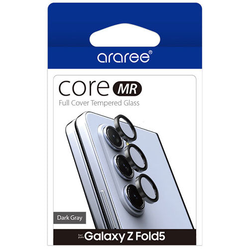araree CORE MR カメラ専用強化ガラスフィルム メタルリング for Galaxy Z Fold 5 AR25274GZFD5