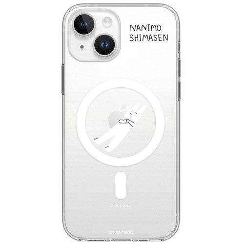 abbi FRIENDS アビィフレンズ 公式ライセンス品 なにもしないうさぎMagSafe対応クリアケース for iPhone 15 なにもしません"デフォルト"うさぎ ABF25332i15