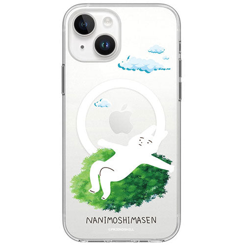 abbi FRIENDS アビィフレンズ 公式ライセンス品 なにもしないうさぎMagSafe対応クリアケース for iPhone 15 お出かけしましたがなにもしません ABF25333i15