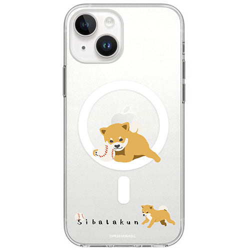 abbi FRIENDS アビィフレンズ 公式ライセンス品 しばたさんMagSafe対応クリアケース for iPhone 15 ボール取ってきて ABF25334i15