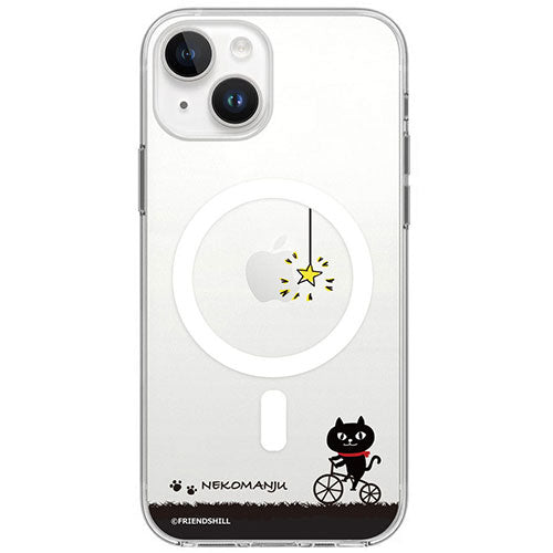 abbi FRIENDS アビィフレンズ 公式ライセンス品 ネコマンジュウMagSafe対応クリアケース for iPhone 15 サイクリング ABF25341i15