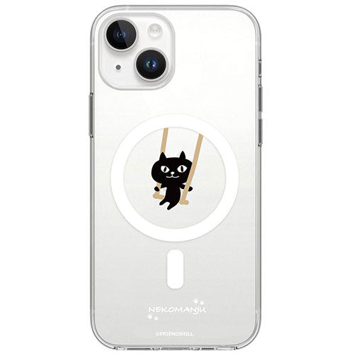 abbi FRIENDS アビィフレンズ 公式ライセンス品 ネコマンジュウMagSafe対応クリアケース for iPhone 15 ブランコ ABF25343i15