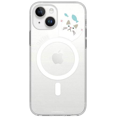 abbi FRIENDS アビィフレンズ 公式ライセンス品 ターチャンMagSafe対応クリアケース for iPhone 15 おさかなブルー ABF25344i15