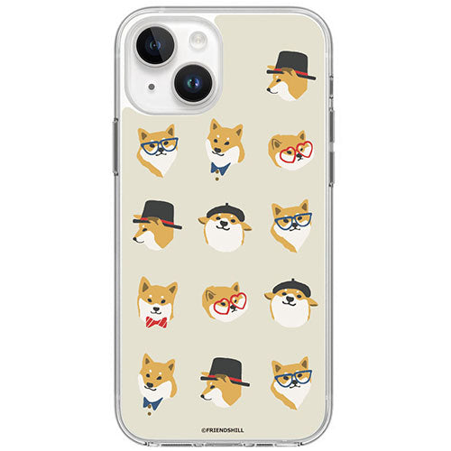 abbi FRIENDS アビィフレンズ 公式ライセンス品 しばたさんソフトクリアケース for iPhone 15 日替わりコーデ ABF25350i15