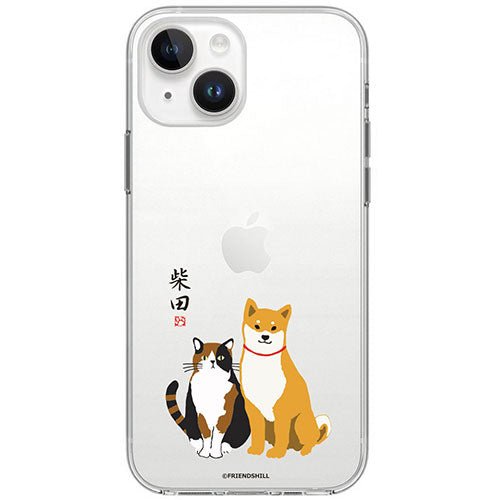 abbi FRIENDS アビィフレンズ 公式ライセンス品 しばたさんソフトクリアケース for iPhone 15 しばみやコンビ ABF25353i15