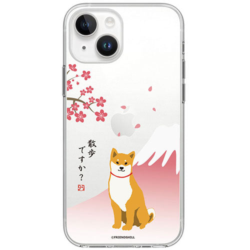 abbi FRIENDS アビィフレンズ 公式ライセンス品 しばたさんソフトクリアケース for iPhone 15 さくら ABF25354i15
