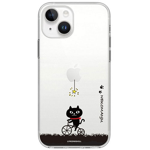 abbi FRIENDS アビィフレンズ 公式ライセンス品 ネコマンジュウソフトクリアケース for iPhone 15 サイクリング ABF25359i15