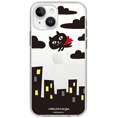 abbi FRIENDS アビィフレンズ 公式ライセンス品 ネコマンジュウソフトクリアケース for iPhone 15 赤いマント ABF25360i15