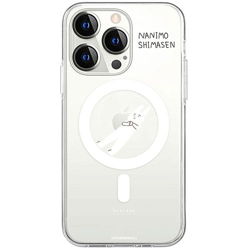 abbi FRIENDS アビィフレンズ 公式ライセンス品 なにもしないうさぎMagSafe対応クリアケース for iPhone 15 Pro なにもしません"デフォルト"うさぎ ABF25365i15PR