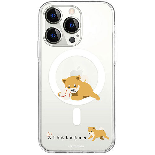abbi FRIENDS アビィフレンズ 公式ライセンス品 しばたさんMagSafe対応クリアケース for iPhone 15 Pro ボール取ってきて ABF25367i15PR
