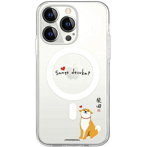 abbi FRIENDS アビィフレンズ 公式ライセンス品 しばたさんMagSafe対応クリアケース for iPhone 15 Pro 散歩の気配 ABF25368i15PR