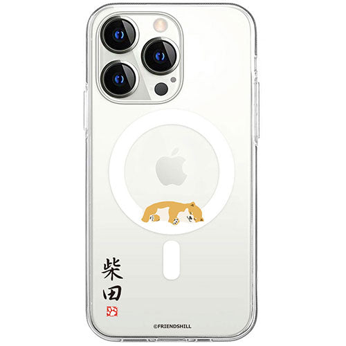 abbi FRIENDS アビィフレンズ 公式ライセンス品 しばたさんMagSafe対応クリアケース for iPhone 15 Pro 昼寝 ABF25370i15PR