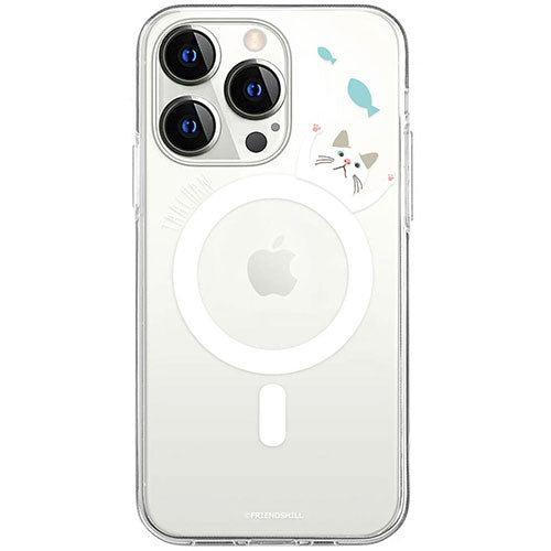 abbi FRIENDS アビィフレンズ 公式ライセンス品 ターチャンMagSafe対応クリアケース for iPhone 15 Pro おさかなブルー ABF25377i15PR