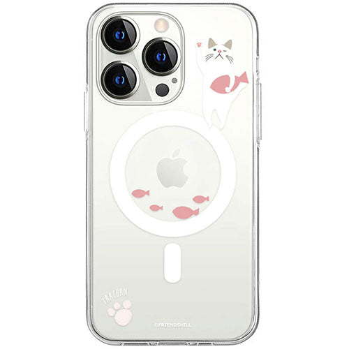abbi FRIENDS アビィフレンズ 公式ライセンス品 ターチャンMagSafe対応クリアケース for iPhone 15 Pro おさかなピンク ABF25378i15PR