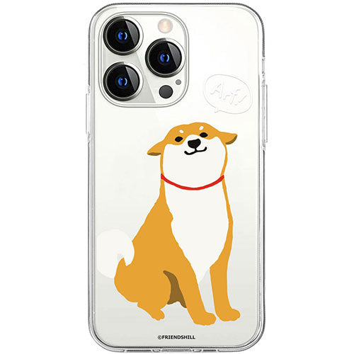 abbi FRIENDS アビィフレンズ 公式ライセンス品 しばたさんソフトクリアケース for iPhone 15 Pro おしゃべりしばたさん ABF25382i15PR