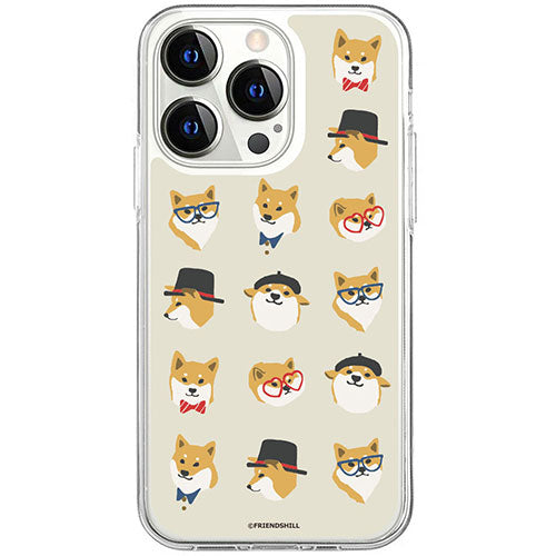 abbi FRIENDS アビィフレンズ 公式ライセンス品 しばたさんソフトクリアケース for iPhone 15 Pro 日替わりコーデ ABF25383i15PR
