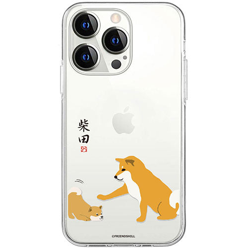 abbi FRIENDS アビィフレンズ 公式ライセンス品 しばたさんソフトクリアケース for iPhone 15 Pro 子犬 ABF25384i15PR