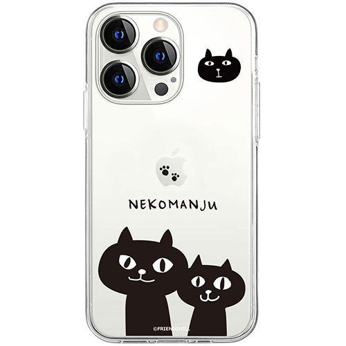 abbi FRIENDS アビィフレンズ 公式ライセンス品 ネコマンジュウソフトクリアケース for iPhone 15 Pro たまにはコンビで ABF25390i15PR