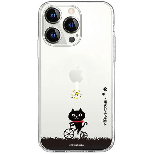 abbi FRIENDS アビィフレンズ 公式ライセンス品 ネコマンジュウソフトクリアケース for iPhone 15 Pro サイクリング ABF25392i15PR