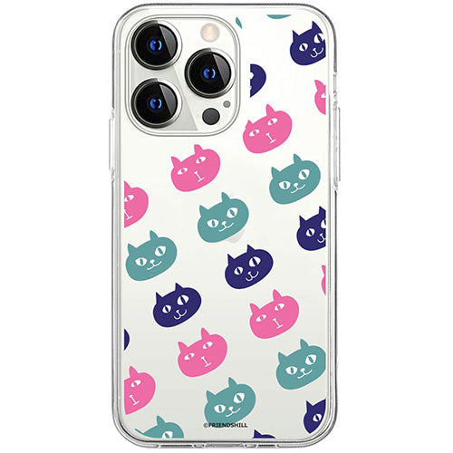 abbi FRIENDS アビィフレンズ 公式ライセンス品 ネコマンジュウソフトクリアケース for iPhone 15 Pro ネコマンジュウパターン ABF25394i15PR