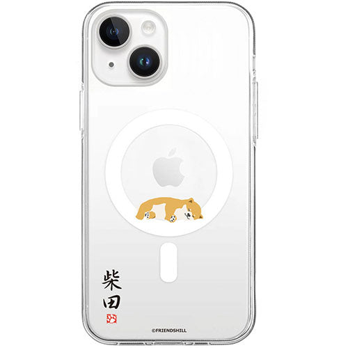 abbi FRIENDS アビィフレンズ 公式ライセンス品 しばたさんMagSafe対応クリアケース for iPhone 15 Plus 昼寝 ABF25398i15PL