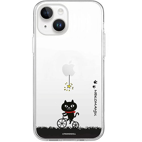 abbi FRIENDS アビィフレンズ 公式ライセンス品 ネコマンジュウソフトクリアケース for iPhone 15 Plus サイクリング ABF25403i15PL