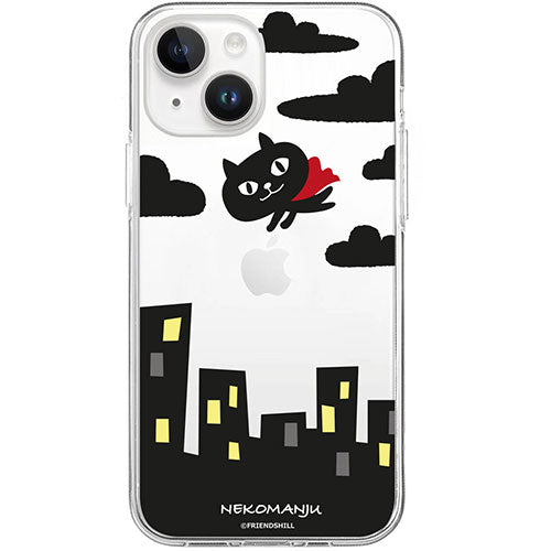 abbi FRIENDS アビィフレンズ 公式ライセンス品 ネコマンジュウソフトクリアケース for iPhone 15 Plus 赤いマント ABF25404i15PL