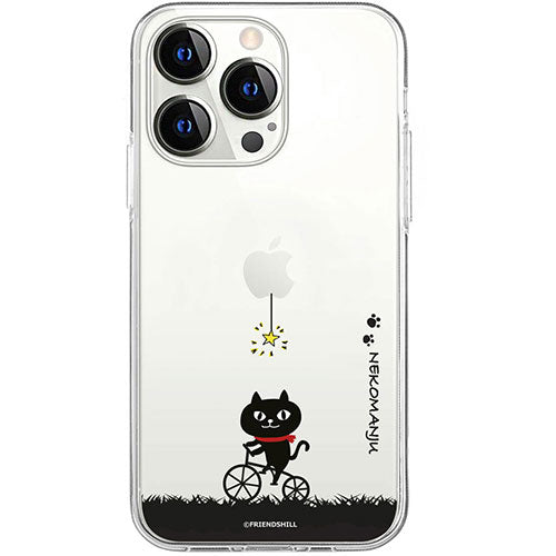 abbi FRIENDS アビィフレンズ 公式ライセンス品 ネコマンジュウソフトクリアケース for iPhone 15 Pro Max サイクリング ABF25410i15PM