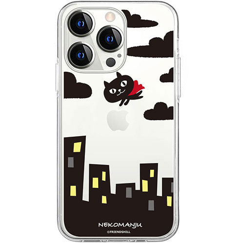 abbi FRIENDS アビィフレンズ 公式ライセンス品 ネコマンジュウソフトクリアケース for iPhone 15 Pro Max 赤いマント ABF25411i15PM
